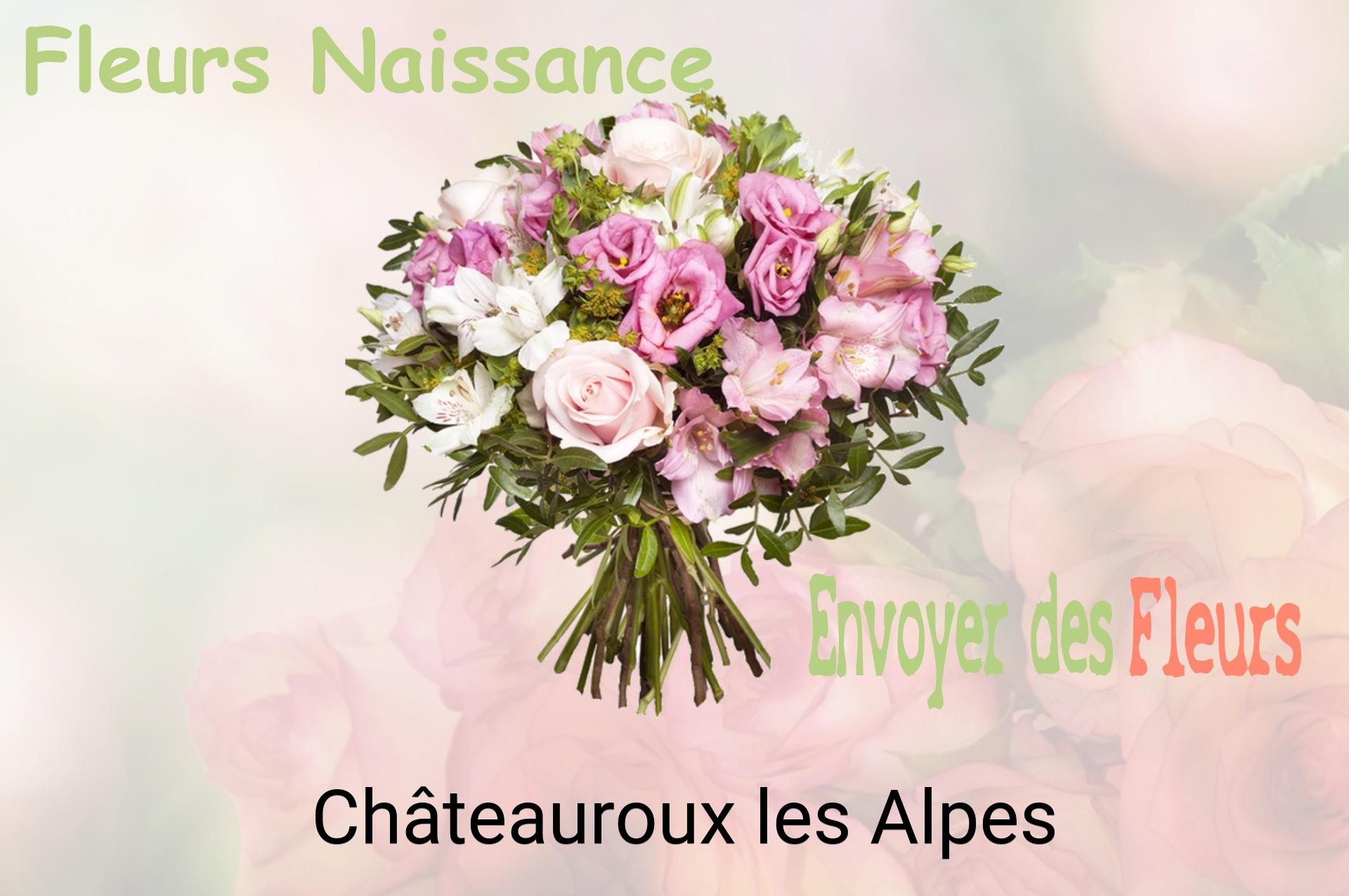Bouquet de fleurs de naissance livré à Châteauroux-les-Alpes